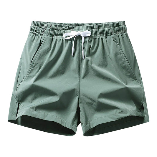 Generic Mens Shorts 5 Inch Lightweight Drawstring Waist Athletic Shorts Summer Quick Dry Beach Gym Workout Running Casual Shorts Army Green Medium